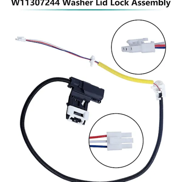 Tvättmaskiner-Tvättmaskinslock Lås Strömbrytare Passar För W11307244/w10682535 Ap6832601