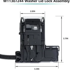 Tvättmaskiner-Tvättmaskinslock Lås Strömbrytare Passar För W11307244/w10682535 Ap6832601