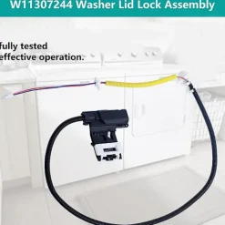 Tvättmaskiner-Tvättmaskinslock Lås Strömbrytare Passar För W11307244/w10682535 Ap6832601