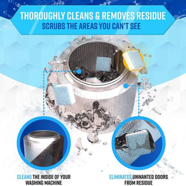 Rengöringsmedel-Tvättmaskinsrengörare och avkalkningsmedel, 24-pack