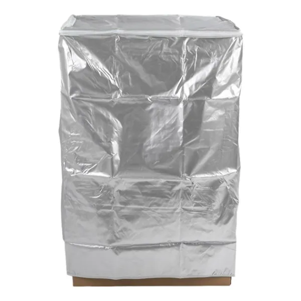 Tvättmaskiner-Tvättmaskinsskydd Vatten Dammskydd Solskydd Dragkedja Oxfordtyg Håll Din Tvättmaskin Ren Tvättmaskinskydd för Hem Kök Silvergrå M