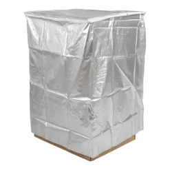 Tvättmaskiner-Tvättmaskinsskydd Vatten Dammskydd Solskydd Dragkedja Oxfordtyg Håll Din Tvättmaskin Ren Tvättmaskinskydd för Hem Kök Silvergrå M