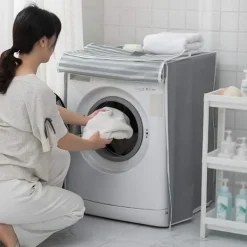 Tvättmaskiner-Tvättmaskinstäcke, Tvättmaskin/Torktumlare Skyddande Dammskydd