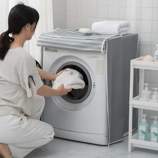 Tvättmaskiner-Tvättmaskinstäcke, Tvättmaskin/Torktumlare Skyddande Dammskydd