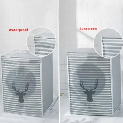 Tvättmaskiner-Tvättmaskinstäcke, Tvättmaskin/Torktumlare Skyddande Dammskydd