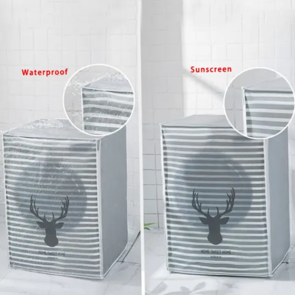 Tvättmaskiner-Tvättmaskinstäcke, Tvättmaskin/Torktumlare Skyddande Dammskydd