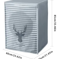 Tvättmaskiner-Tvättmaskinstäcke, Tvättmaskin/Torktumlare Skyddande Dammskydd