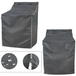 Tvättmaskiner-Tvättmaskinsöverdrag för toppmatad maskin, tvättmaskinsöverdrag med dragkedja i tjockare tyg