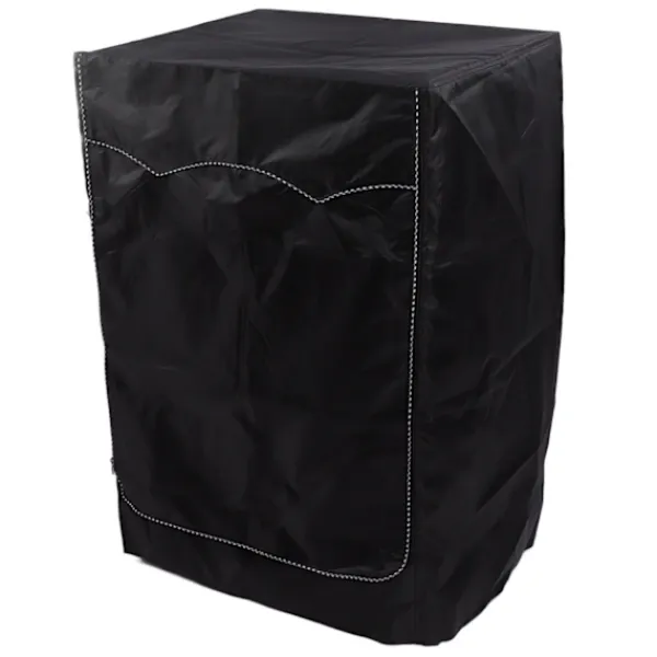 Tvättmaskiner-Tvättmaskinsöverdrag Tvättmaskinstorktumlare Överdrag Passar De Flesta Frontmatade Vattentätt Solskydd Dammskydd Allvädersskydd Svart