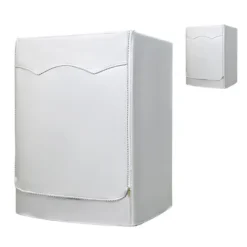 Tvättmaskiner-Tvättmaskinsöverdrag Vattentätt Dammtät solkräm för helautomatisk tvättmaskin Silvering Oxford tyg Piping Dragkedja L