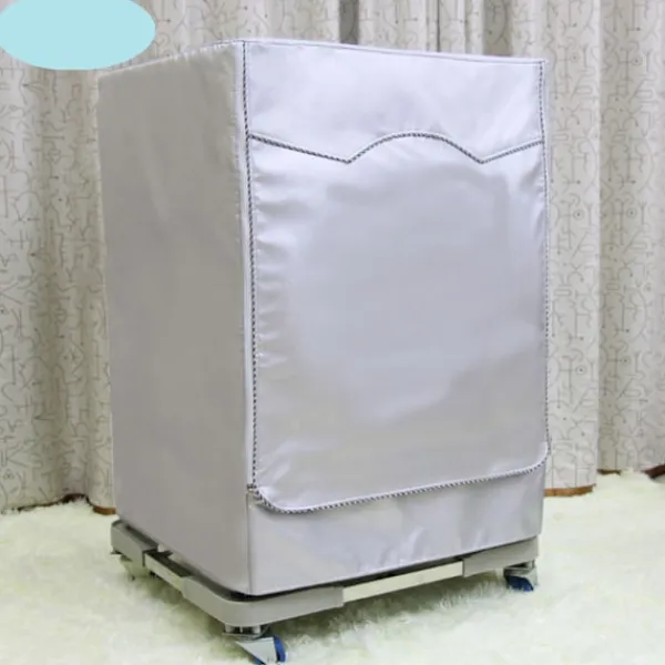 Tvättmaskiner-Tvättmaskinsöverdrag Vattentätt Dammtät solkräm för helautomatisk tvättmaskin Silvering Oxford tyg Piping Dragkedja L