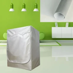 Tvättmaskiner-Tvättmaskinsöverdrag Vattentätt Dammtät solkräm för helautomatisk tvättmaskin Silvering Oxford tyg Piping Dragkedja L