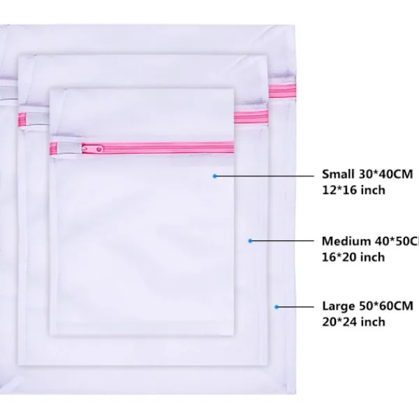 Tvättillbehör-*Tvättpåsar i nättyg för tvätt - 5-pack (1XL+2L+2M) Återanvändning*