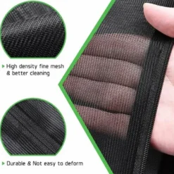 Tvättillbehör--Tvättpåse Tvättmaskin Set med 2 Mesh Tvättpåse Tvättpåsar med dragkedja Tvättpåse XL Stor storlek för ömtåliga blusar skjortor (60x60cm, svart)