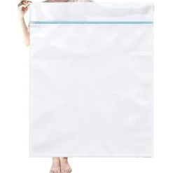Tvättillbehör-Tvättpåse Xxl För Tvättmaskin 90 X 110 Cm Tvättpåse Återanvändbar Fint Maskad