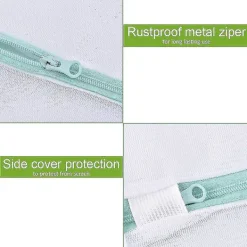 Tvättillbehör-Tvättpåse Xxl För Tvättmaskin 90 X 110 Cm Tvättpåse Återanvändbar Fint Maskad