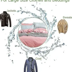 Tvättillbehör-Tvättpåse Xxl För Tvättmaskin 90 X 110 Cm Tvättpåse Återanvändbar Fint Maskad