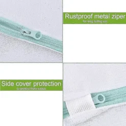 Tvättillbehör-Tvättrådsväska XXL för tvättmaskin 90 x 110 cm Tvättrådsväska Återanvändbar Fint Maskad