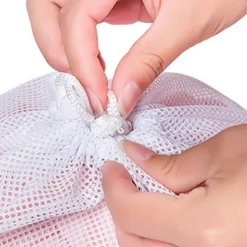 Tvättillbehör-Tvättsäck - Tvättnät - För att skydda maskintvättbara kläder - Vit (2 st), Vit, 2 st