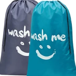 Tvättillbehör-Tvättsäck för Resor, Smutsiga Kläder Organizer Stor Nog att Rymma Massor av Tvätt Lätt Passar en Tvättkorg eller Tvättställning