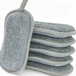 Svampar & Dukar-Tvättsvampar för diskmaskin, 6 dubbelsidiga, icke-reporande skrubbdyna, antibakteriell mikrofibersvamp, kök