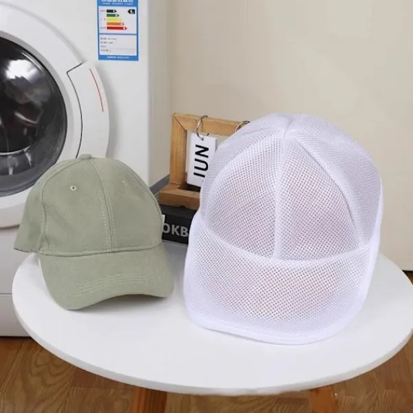 INF Tvättillbehör-Tvättväska för hattar: Skydda dina kepsar i tvättmaskinen med denna praktiska tvättpåse, förhindra deformation och behål