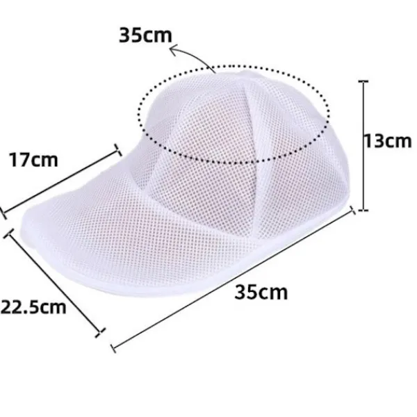 INF Tvättillbehör-Tvättväska för hattar: Skydda dina kepsar i tvättmaskinen med denna praktiska tvättpåse, förhindra deformation och behål
