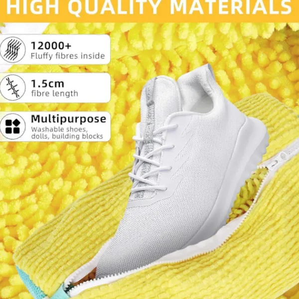 Tvättillbehör-Tvättväska för sneakers, 2-pack tvättpåsar med dragkedja, skotvättpåse, tvättväska för sneakers för tvättmaskin