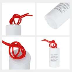 DAO Tvättmaskiner-25UF CBB60 AC 450V Liten Volym Kondensator Dubbeltråd Tvättmaskin Motor [DB]