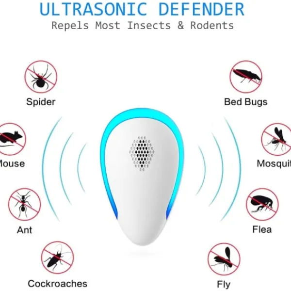 Skadedjur & Insekter-Ultra Sonic Pest Repel-ler 6-pack, plug in inomhus skadedjursbekämpning för insekter, myggor, mus, kackerlackor, råttor, insekter,