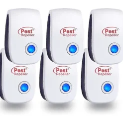 Skadedjur & Insekter-Ultraljud Insekt- och Skadedjursavvisare 6-pack, Elektronisk Insektavvisare för Inomhusbruk, Ifor Mot Myggor/Kackerlackor/Möss/Spindlar/Flugor