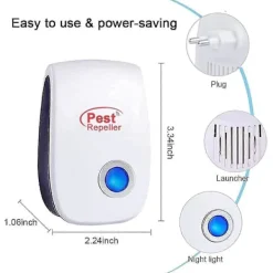 Skadedjur & Insekter-Ultraljud Insekt- och Skadedjursavvisare 6-pack, Elektronisk Insektavvisare för Inomhusbruk, Ifor Mot Myggor/Kackerlackor/Möss/Spindlar/Flugor