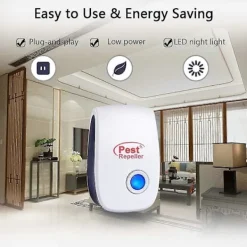 Skadedjur & Insekter-Ultraljud Insekt- och Skadedjursavvisare 6-pack, Elektronisk Insektavvisare för Inomhusbruk, Ifor Mot Myggor/Kackerlackor/Möss/Spindlar/Flugor
