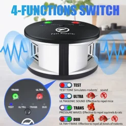 NSF Skadedjur & Insekter-Ultraljud möss mus repeller ultraljud elektronisk skadedjur kontroll gnagare råtta mus repeller