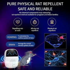 Skadedjur & Insekter-Ultraljud Skadedjursbekämpare Ultra-Högfrekventa Pulsvågor Ultra-Stort Effektivt Område US-Kontakt Insekt Gnagarbekämpare Muskontroll Enhet_Specialgåva One Size US Plug | Fyndiq