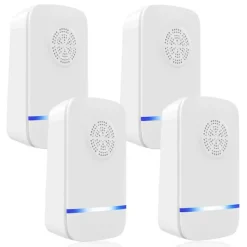 Skadedjur & Insekter-Ultraljud skadedjursbekämpare, elektroniska insektsfällor, 4-pack för inomhusbruk, plug-in mygg- och spindelavvisare, effektiv råttavvisare