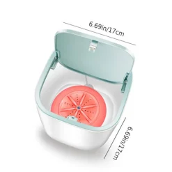 Tvättmaskiner-Ultraljud Turbin Tvättmaskin Mini Turbo Bärbar Tvättmaskin för Underkläder Babykläder USB-driven Rese RV Camping Tvättmaskin