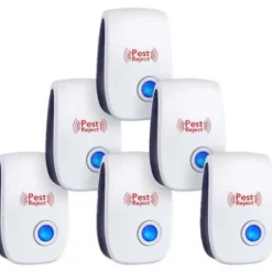 Skadedjur & Insekter-Ultraljudsmedel mot möss, 6-pack, myggavvisare, elektronisk inomhusavvisare för råttor, myror, spindlar och myggor
