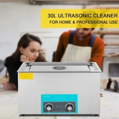 DUOKU Städmaskiner-Ultraljudsrengörare--30 L-Digital Timer och Värme-Rostfritt stål-Knappkontroll