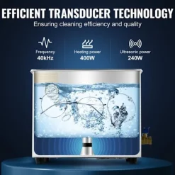 DUOKU Städmaskiner-Ultraljudsrengörare--10 L-Digital professionell laboratorierengörare med timer