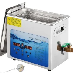 DUOKU Städmaskiner-Ultraljudsrengörare--6 L-Justerbar Frekvens 36 kHz-40 kHz-med Digital Timer och Uppvärmning