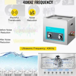 DUOKU Städmaskiner-Ultraljudsrengörare--10 L-Ostött Stål-med Digital Timer och Smyckenrengöring