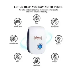 Skadedjur & Insekter-Ultraljudsskrämma, 6-pack Ultraljuds Musavvisare, Effektiv Mot Möss, Råttor, Flugor, Spindlar, Säker och Giftfri