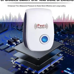 FJORD Skadedjur & Insekter-Ultraljudsskrämma, Ultraljuds Muspaket Om 6, Ultraljuds Mus Och Råtta Effektiv Mot Möss, Råttor, Flugor, Myggor, Skadedjur, Spindlar, Kackerlackor