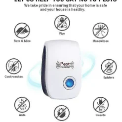 Skadedjur & Insekter-Ultraljudsskrämma, Ultraljud Möss Set Om 6, Ultraljud Möss Och Råttor Effektivt Mot Möss, Råttor, Flugor, Myggor, Skadedjur, Spindlar, Kackerlackor