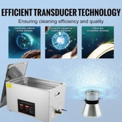 DUOKU Städmaskiner-Ultraljudstvätt - - 30 L - med digital timer och värme - rostfritt stål - små delar och kretskort