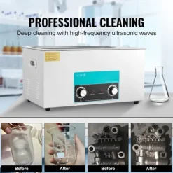 DUOKU Städmaskiner-Ultraljudstvätt-- 22 L-Professionell Kontrollenhet med Värme och Timer-Rostfritt Stål 304