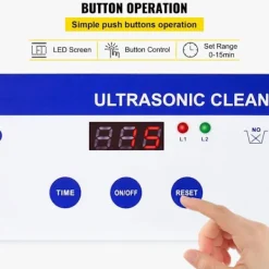 DUOKU Städmaskiner-Ultraljudstvätt--0,8 L-Digital Timer-Rostfritt stål-35 W