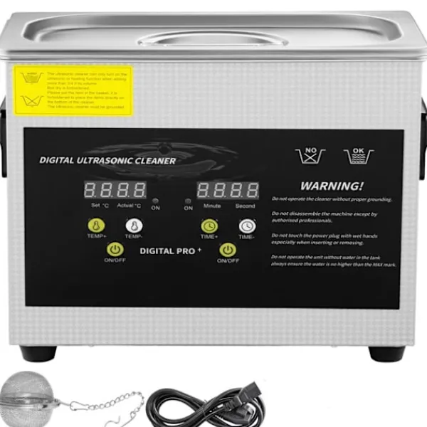 DUOKU Städmaskiner-Ultraljudstvätt--3 L-Digital Professionell Laboratorietvätt med Timer