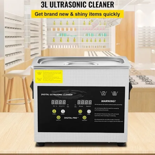 DUOKU Städmaskiner-Ultraljudstvätt--3 L-Digital Professionell Laboratorietvätt med Timer